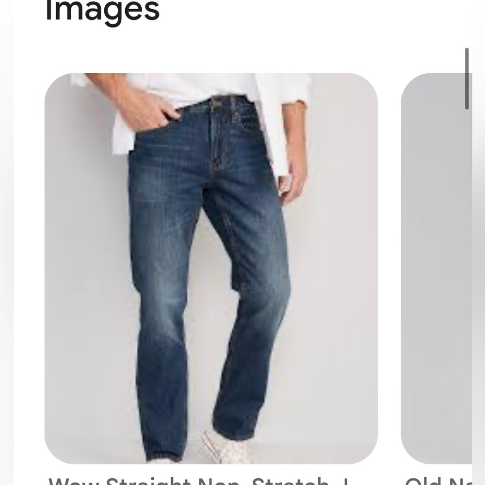 Old Navy Men’s Straight Leg Blue Jeans NWT 34x30